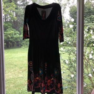 NWT 3/4 sleeve midi dress with pockets szL